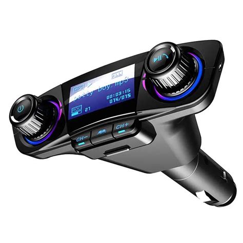 Car Fm Transmitter Wireless Bluetooth Handsfree Auto Kit Aux Modulator