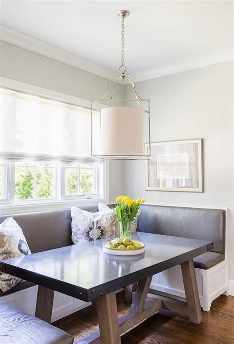 Breakfast Nook Boasts A Built In U Shaped Banquette With Beadboard Trim