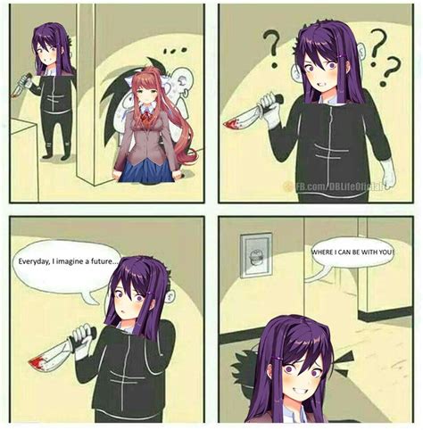 Yuri And Monika Meme No Bulli Intended Ddlc Literature Club