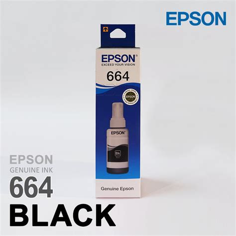 Epson Genuine Ink Bottle 664 Black T6641 Smart Brainz