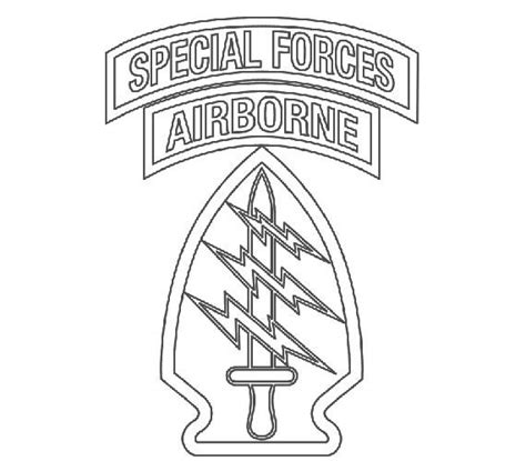 Us Army Special Forces Patch Vector Files Dxf Eps Svg Ai Crv