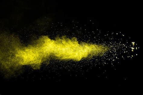 Yellow Powder Explosion Stock Illustration Illustration Of Colour