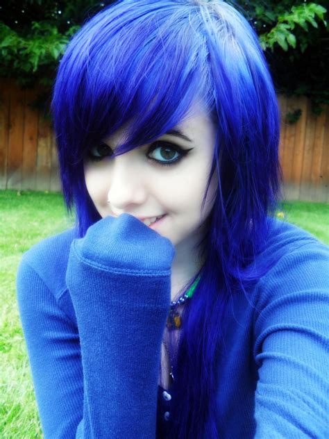 Incredibly Cute Blue Haired Girl
