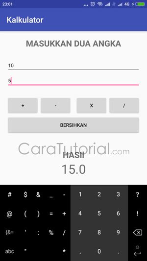 Tutorial Cara Membuat Aplikasi Kalkulator Di Android Studio Android