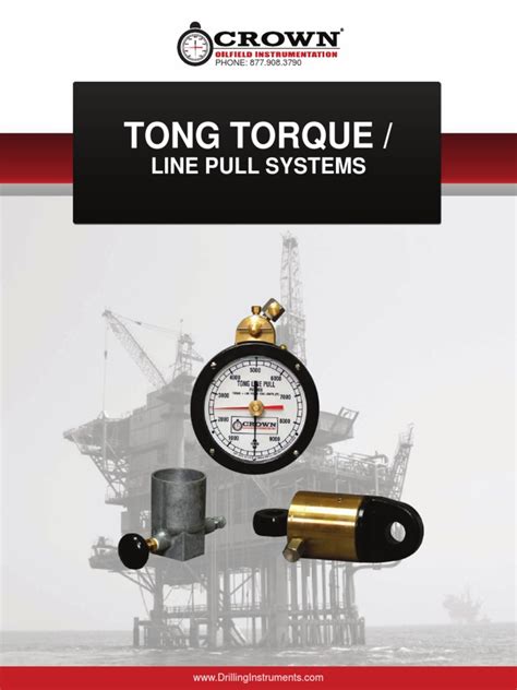 Tong Torque Line Pull Systems Pdf Mechanical Engineering