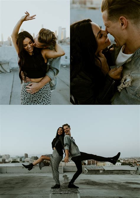 dtla rooftop couples session sam nick los angeles wedding photographer — triniti jensen