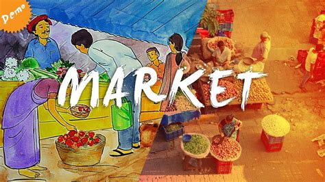 So many colorful figures to draw! Market // Poster Colour // Memory Drawing // MH AAC CET // JJ CET | Poster colour, Drawings, Poster