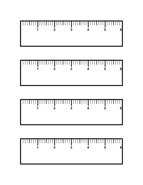 Blank Ruler Template For Kids Printable Ruler Ruler Printable