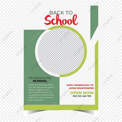 Back School Vector Magazine Cover Template Template Download On Pngtree