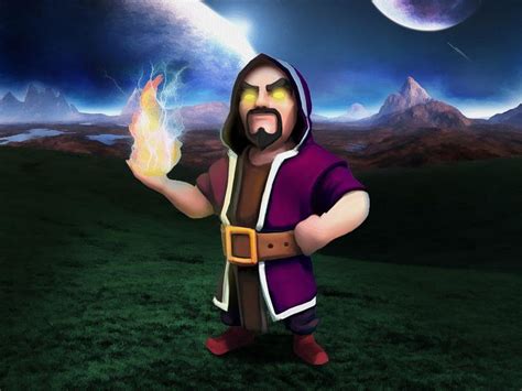 Fireball Wizard Coc Clipart