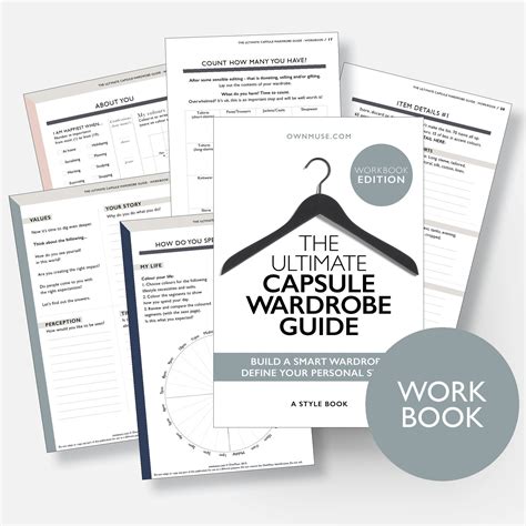 ultimate capsule wardrobe workbook digital printable capsule