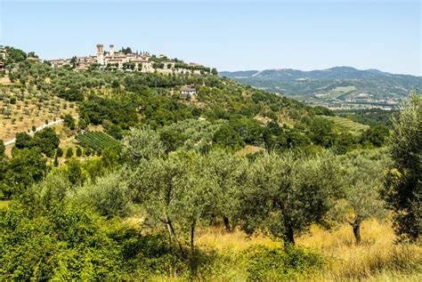 Corciano Italy Panoramic View Stock Photo Image Of Panorama Hill