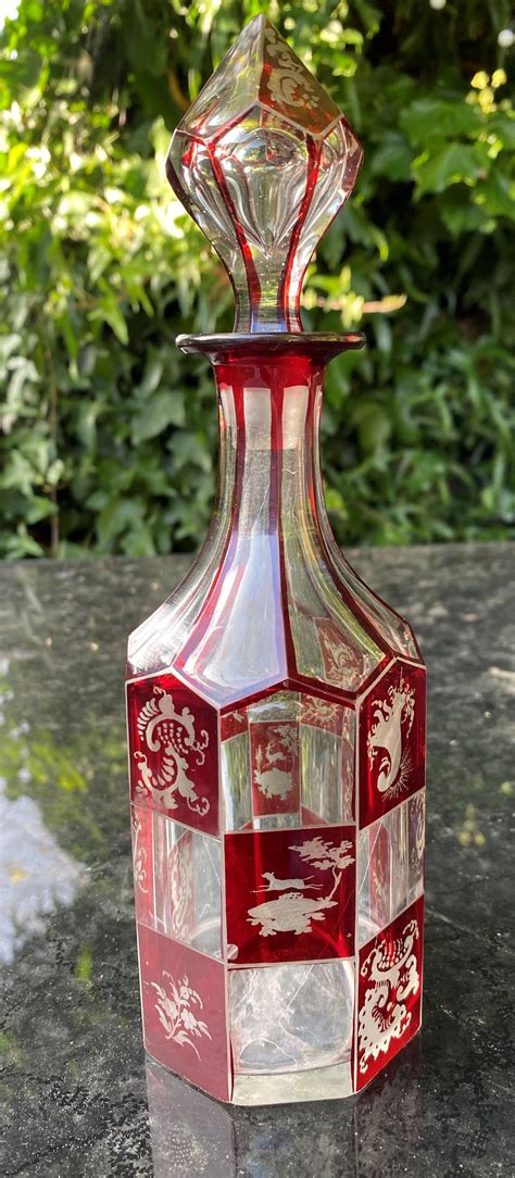 Antiques Atlas Bohemian Ruby Glass Decanter