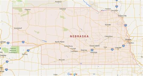 Where Is Nebraska On Map Usa