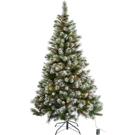 Home 6ft Pre Lit Snow Tipped Christmas Tree Christmas Trees