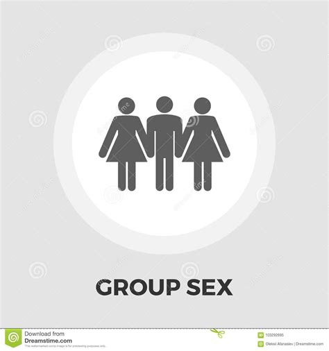 Group Sex Flat Icon Stock Vector Illustration Of Feminine 103292695