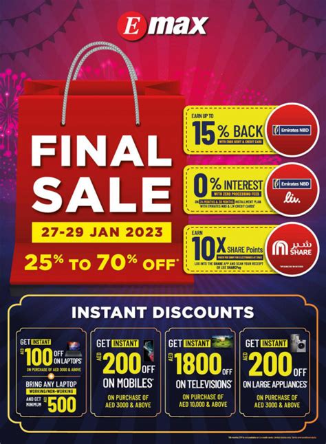 Amazing Deals From Emax Until 29th January Emax Uae Offers And Promotions