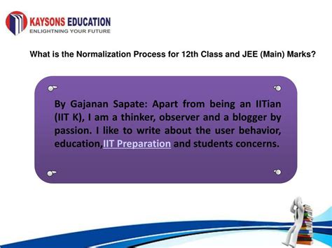 PPT What Is The Normalization Process For Th Class And JEE Main Marks PowerPoint
