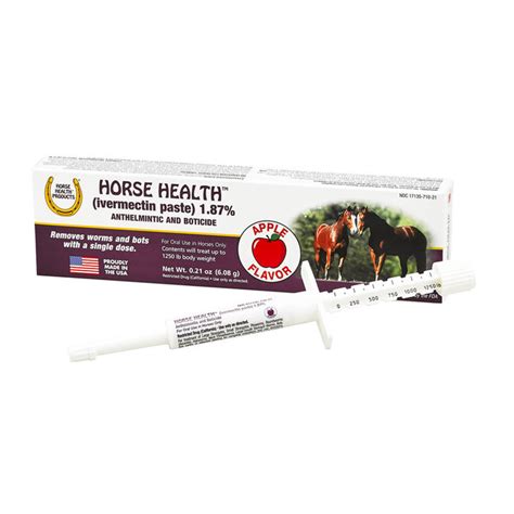 New indications for topical ivermectin 1% cream: Horse Health Ivermectin Dewormer Paste - RJ Matthews