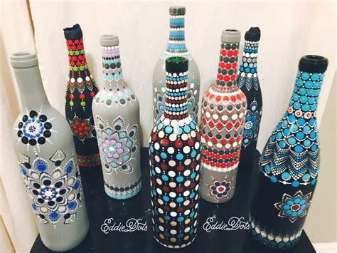 Bead Bottle Wine Bottle Diy Crafts Wine Bottle Decor Diy Bottle