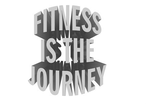3D Gym Quote - Fitness is the Journey Graphic by Arief Sapta Adjie