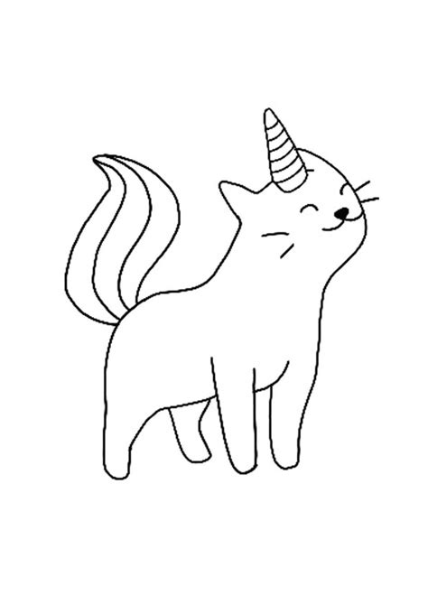 Unicorn Cat Coloring Pages  Cat coloring page, Unicorn coloring pages