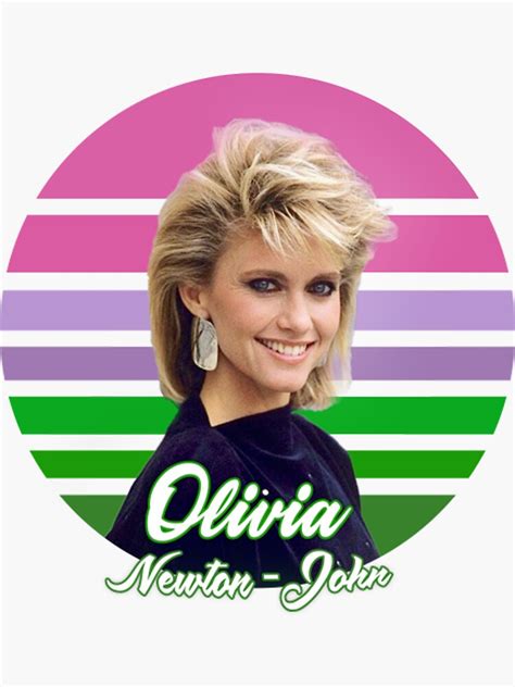 Olivia Newton John Sticker For Sale By Rynbasterin Redbubble
