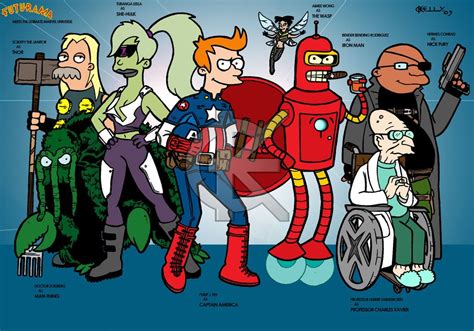 futurama fan art album on imgur marvel dc disney marvel marvel comics futurama cartoon