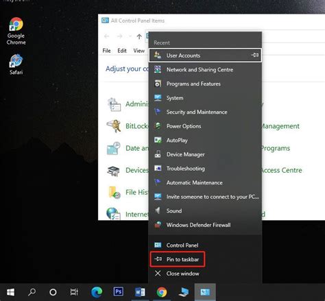 Pin Computer And Other Useful Shortcuts To Taskbar In