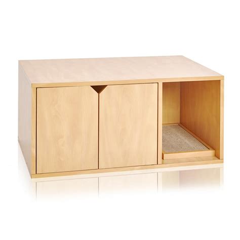 Modern cat beds that are beautifully made and easy to assemble. Way Basics Eco zBoard Natural Modern Cat Litter Box ...