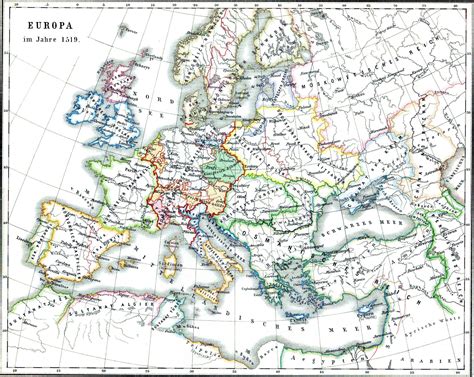 Europe In 1519 Vivid Maps