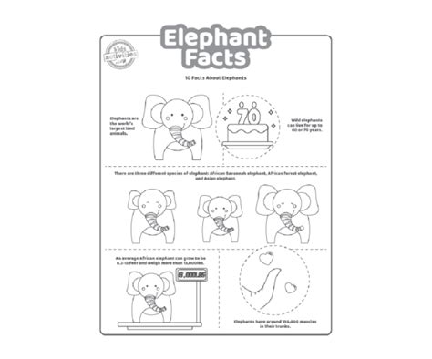 Fun Elephant Facts For Kids To Print And Learn Kids Activities Blog
