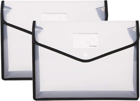 Fvstar 2pcs Expanding Files Envelopes Folder Large