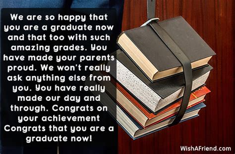 We Are So Happy That You Graduation Message From Parents