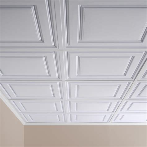 Led fluorescent tube replacements and led maybe the current arrangement of lighting fixtures in your drop ceiling doesn't meet your the biggest deal in led drop ceiling lighting these past few years has been panel lights. Ceilume Stratford Feather-Light White 2 ft. x 4 ft. Lay-in ...