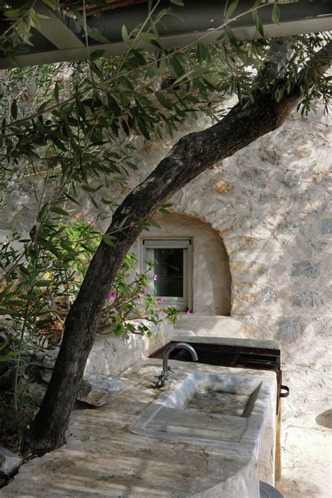 Historical Stone Building In Greece Transformed Into Contemporary