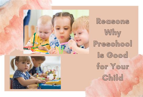 Six Reasons Why Preschool Is Good For Your Child By St George Mini