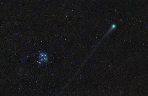 Comet Lovejoy And The Pleiades Dslr Astrophotography