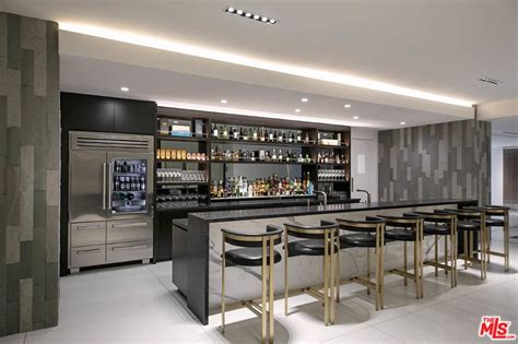 31000 Sq Ft Mansion In Los Angeles Modern Home Bar Designs Home