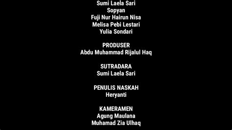 Contoh Credit Title Film Pendek Koleksi Gambar