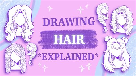 How To Draw Hair Tutorial 🌱☁️ Youtube