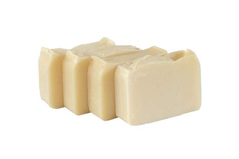 Natural White Soap Bar Set Of 4 Hypoallergenic Fragrance Free And