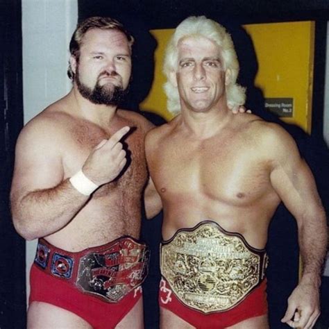 Arm Anderson As Nwa Tv Heavyweight Champion And Ric Flair As World