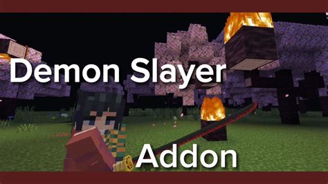 Demon Slayer Addon Minecraft Bedrock Edition Youtube