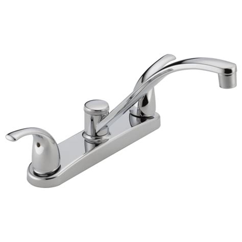 Get the latest deals from peerless faucet all with faster shipping and excellent customer services. P299208LF - Two Handle Kitchen Faucet