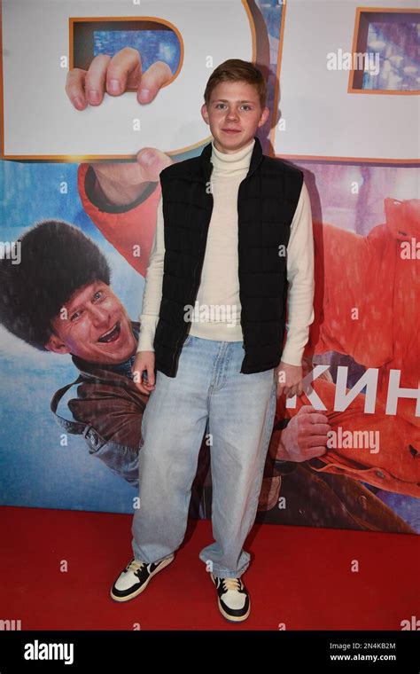 moscow the actor the blogger sasha novikov at a premiere of the adventure comedy be at caro