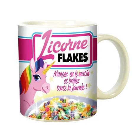 Mug Licorne Flakes Mug Licorne Cadeau Licorne Licorne