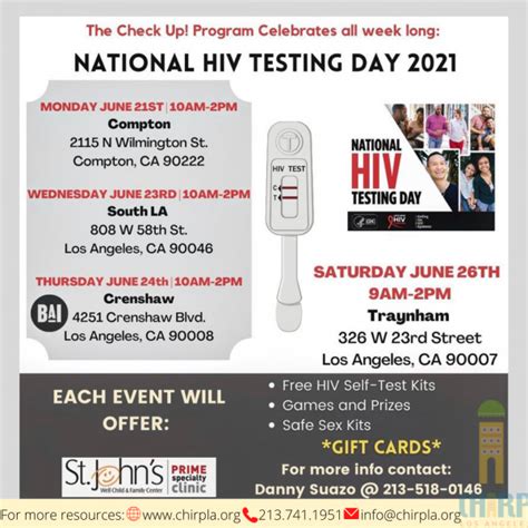 National HIV Testing Day 2021 Chirp LA