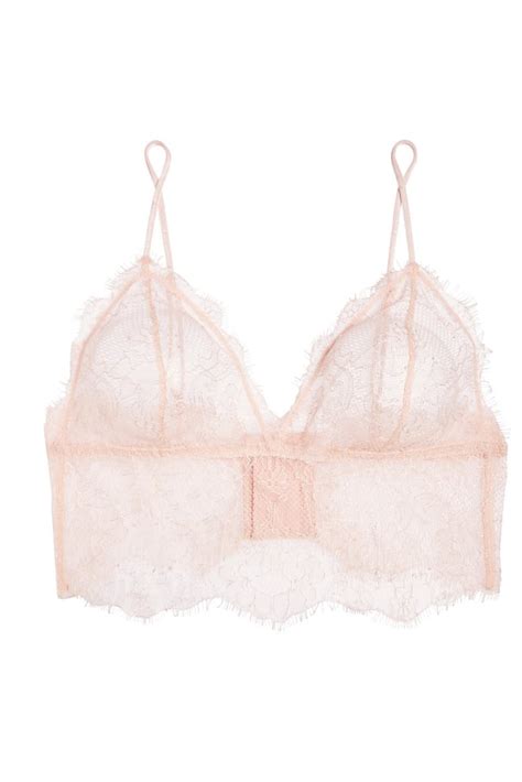 anine bing stretch lace soft cup bra sexy pink lingerie popsugar fashion uk photo 2
