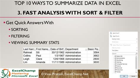 How To Summarize Data In Excel Top 10 Ways Excelchamp
